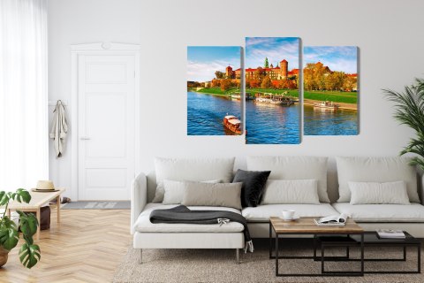 Obraz Wieloczęściowy Zamek Królewski Na Wawelu W Krakowie, Widok Panoramiczny