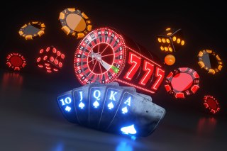 Obraz Na Płótnie Koncepcja Neonu Kasyna