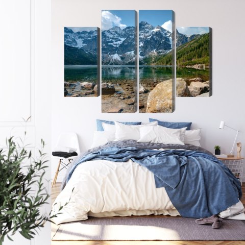 Obraz Wieloczęściowy Morskie Oko W Tatrach 3D