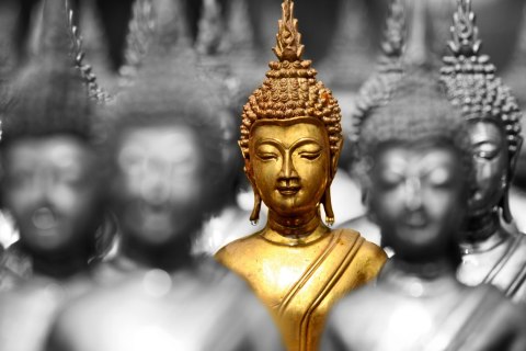 Obraz Na Płótnie Złoty Budda