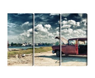 Obraz Wieloczęściowy Panoramiczny Widok Na Hawanę I Malecon
