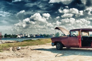 Obraz Wieloczęściowy Panoramiczny Widok Na Hawanę I Malecon
