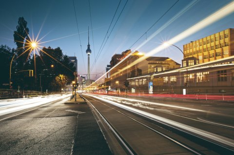 Obraz Wieloczęściowy Panoramiczny Widok Na Ulice Berlina