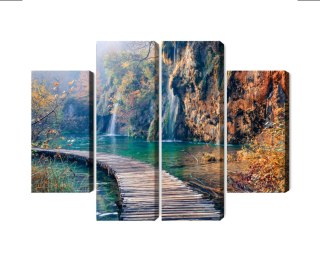 Obraz Wieloczęściowy Park Narodowy Jezior Plitwickich