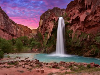 Obraz Wieloczęściowy Wodospady Havasupai