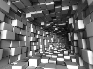 Fototapeta Abstract Architecture Tunnel With Light Background