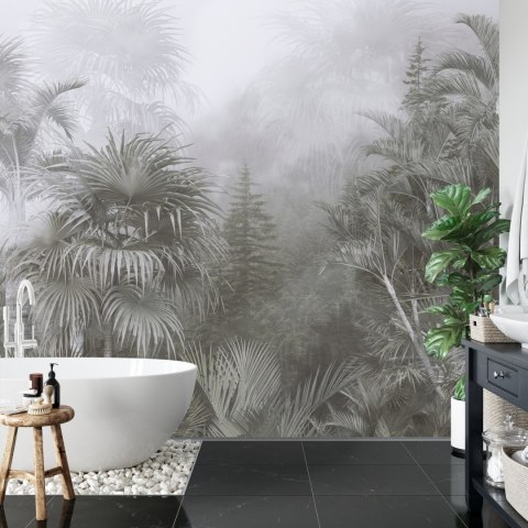 Fototapeta Tropical Trees And Leaves For Digital Printing Wallpaper, Custom Design Wallpaper - 3D
