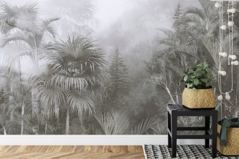 Fototapeta Tropical Trees And Leaves For Digital Printing Wallpaper, Custom Design Wallpaper - 3D
