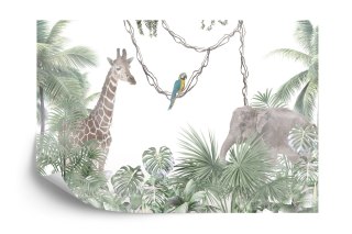 Fototapeta Tropical Trees And Leaves For Digital Printing Wallpaper, Custom Design Wallpaper - 3D