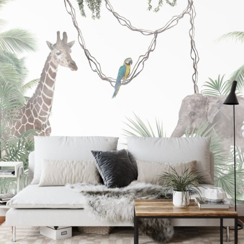 Fototapeta Tropical Trees And Leaves For Digital Printing Wallpaper, Custom Design Wallpaper - 3D