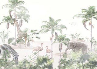 Fototapeta Tropical Trees And Leaves For Digital Printing Wallpaper, Custom Design Wallpaper - 3D