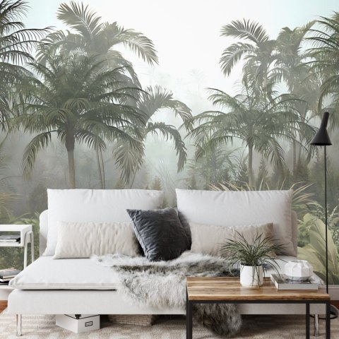 Fototapeta Tropical Trees And Leaves For Digital Printing Wallpaper, Custom Design Wallpaper - 3D