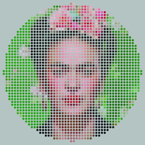 Fototapeta Okrągła Ikona Frida