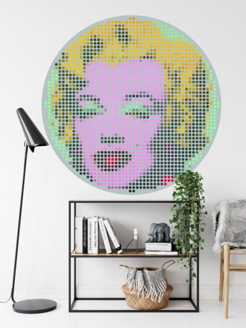 Fototapeta Okrągła Ikona Marilyn