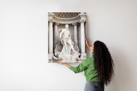 Plakat Architektura Najpiękniejszej Fontanny Di Trevi W Rzymie