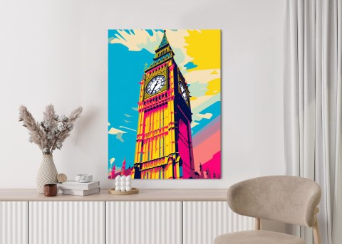 Plakat Kolorowy Big Ben Ilustracja