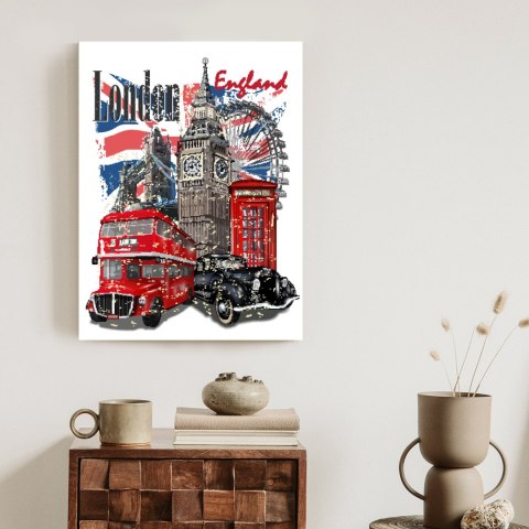 Plakat Londyn I Słynne Atrakcje Turystyczne