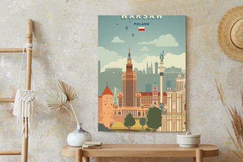Plakat Ilustracja Architektury W Stolicy Polski