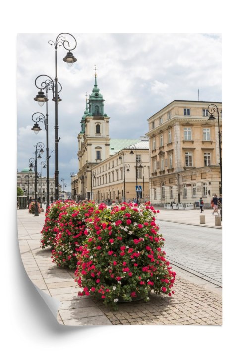 Plakat Kościół Świętego Krzyża W Dzielnicy Śródmieście W Warszawie