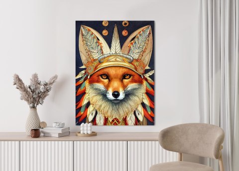 Plakat Lis W Stroju Indianina