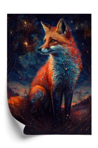 Plakat Magiczny Lis Na Ilustracji