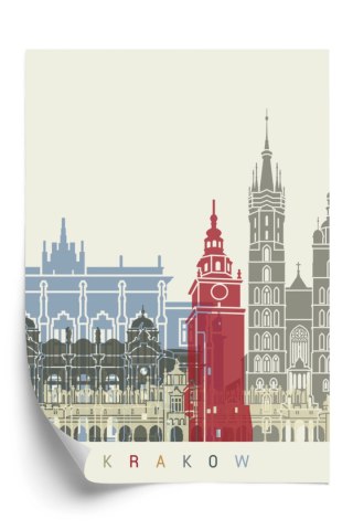 Plakat Słynna Architektura Krakowa