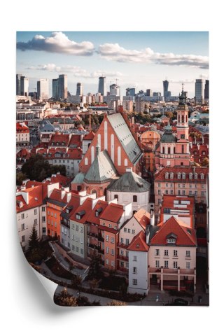 Plakat Widok Z Góry Na Stare Miasto W Warszawie