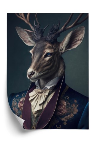 Plakat Jeleń W Eleganckim Stroju