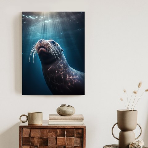 Plakat Foka W Głębi Oceanu