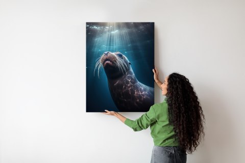 Plakat Foka W Głębi Oceanu