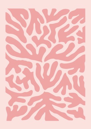 Plakat Abstrakcyjne Rośliny Botaniczny Wzór W Stylu Matisse