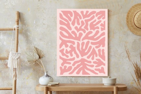 Plakat Abstrakcyjne Rośliny Botaniczny Wzór W Stylu Matisse