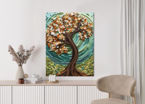 Plakat Jesienne Drzewo Abstrakcja