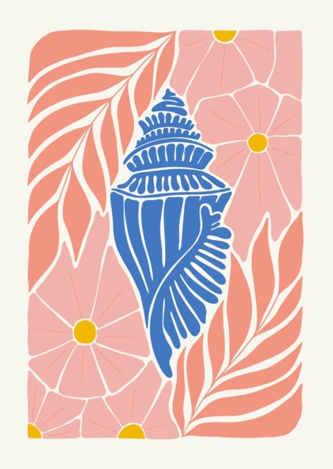 Plakat Abstrakcja Minimalistyczne Rośliny W Stylu Matisse'a