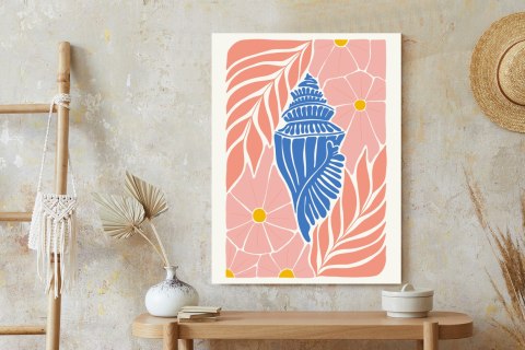 Plakat Abstrakcja Minimalistyczne Rośliny W Stylu Matisse'a