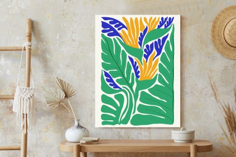 Plakat Abstrakcyjne Roślinki W Stylu Matisse