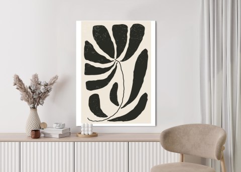 Plakat Kwiat Z Liśćmi W Stylu Matisse
