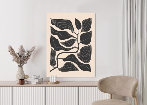 Plakat Minimalistyczna Roślina Modny Wzór
