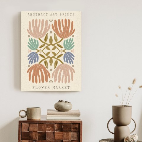 Plakat Minimalistyczne Kolorowe Kwiaty Boho