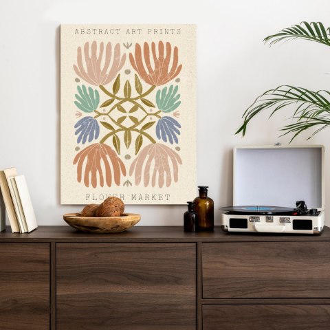 Plakat Minimalistyczne Kolorowe Kwiaty Boho