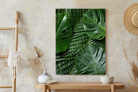Plakat Zielone Liście Monstera I Palma