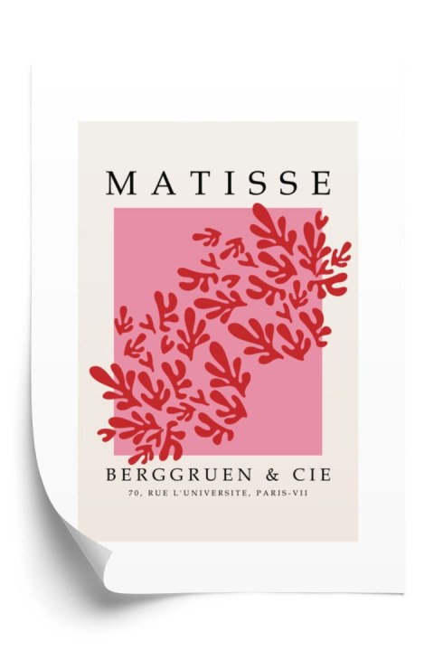 Plakat Dekoracja Botaniczna W Stylu Matisse