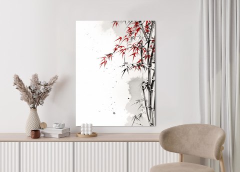 Plakat Ilustracja Drzewek Bambusowych