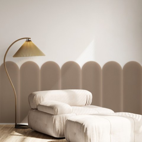 Panel Tapicerowany Magic Velvet Beżowy 20cm