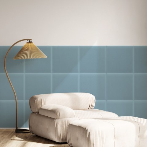 Panel Tapicerowany Magic Velvet Błękitny