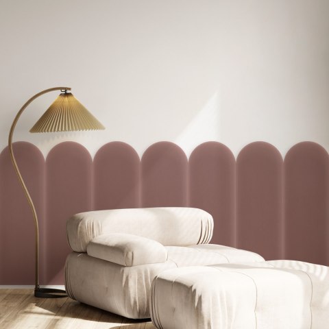 Panel Tapicerowany Magic Velvet Brudny Róż 20cm