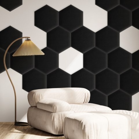 Panel Tapicerowany Magic Velvet Czarny