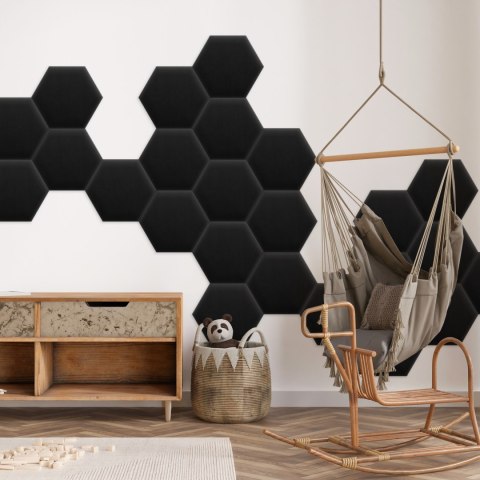 Panel Tapicerowany Magic Velvet Czarny