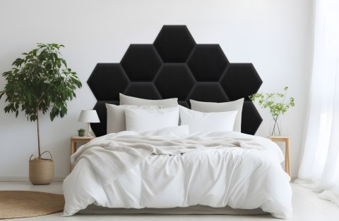 Panel Tapicerowany Magic Velvet Czarny