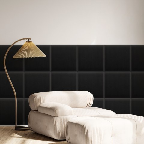 Panel Tapicerowany Magic Velvet Czarny